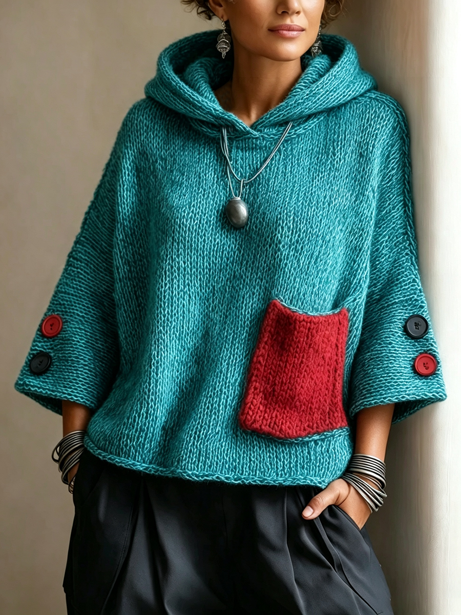 Aylin - Chunky Knit Hooded Sweater