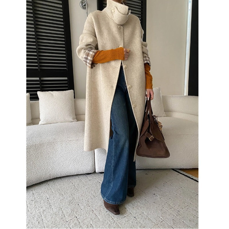 Orvella | Women's Long Winter Coat Stand Collar