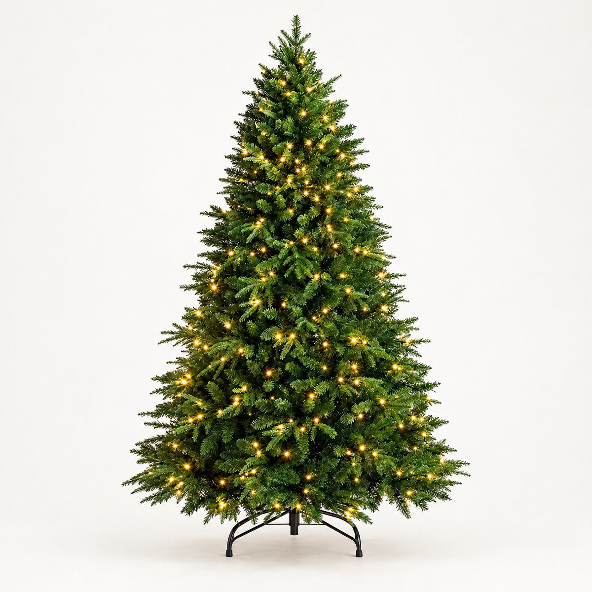 Pre-Lit Artificial Christmas Tree 4ft, 5ft, 6ft – Warm White LED, Up to 800 Tips