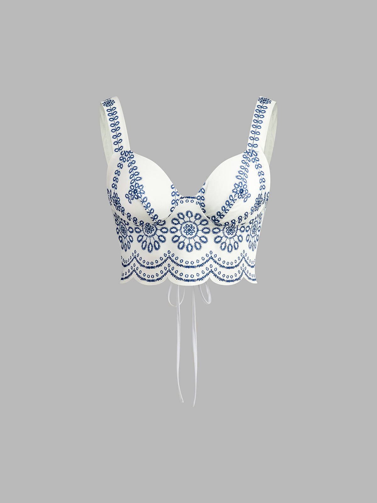 Santorini | Women's Embroidered Crop Top & Maxi Skirt Co-Ord Set