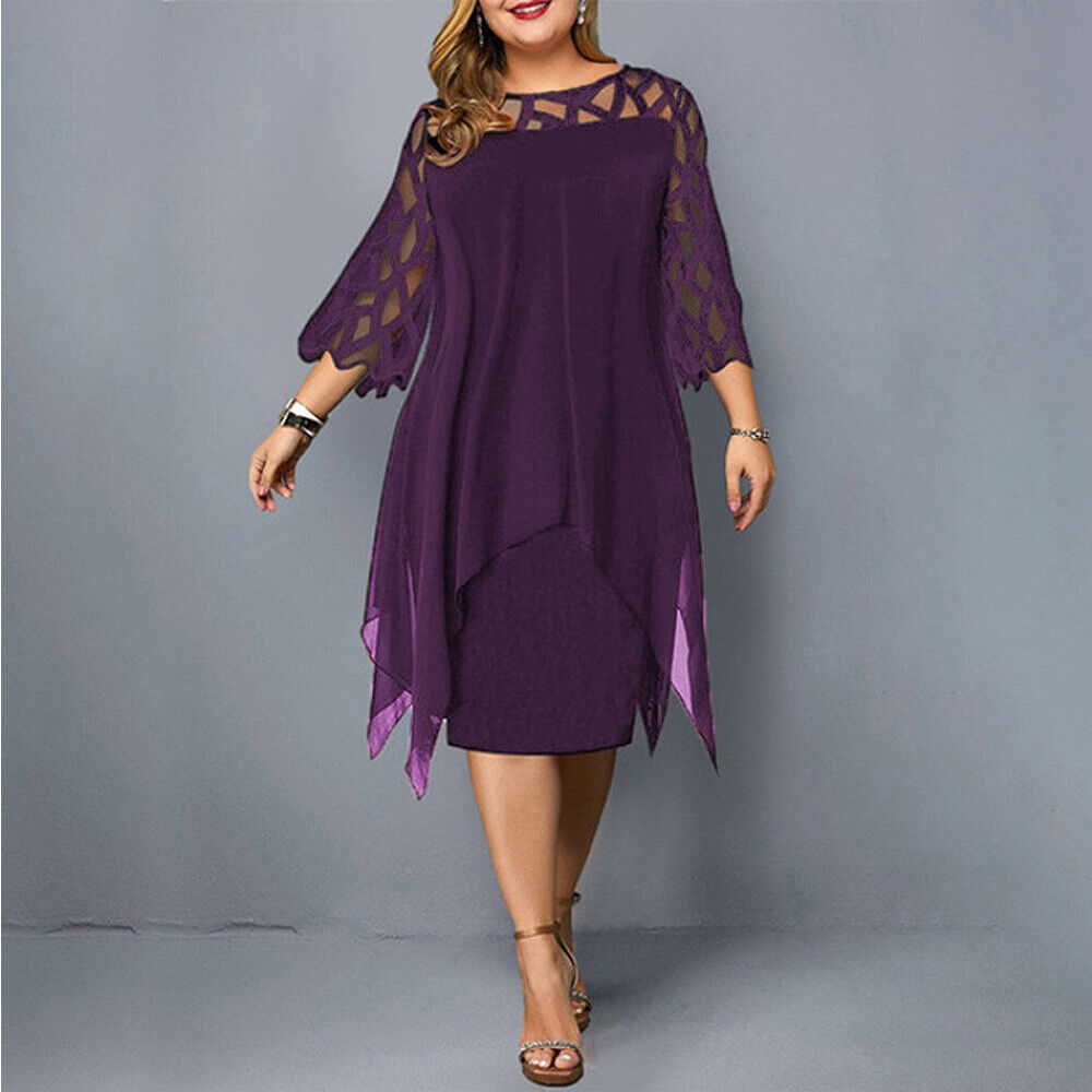 Stella | Women's Plus Size Flowy Draped Midi Dress