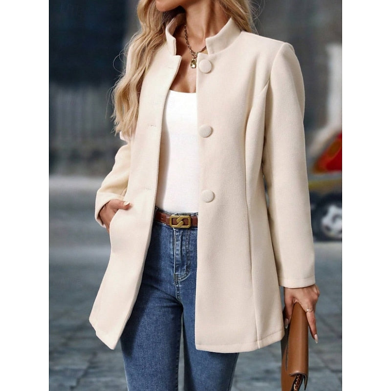 Selvaine | Women's Stand Collar Coat