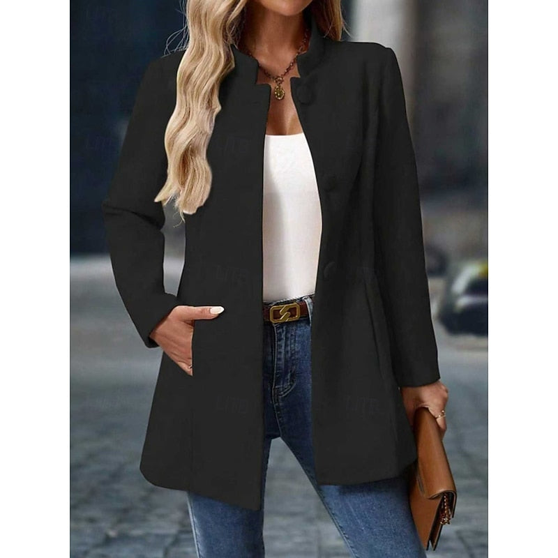 Selvaine | Women's Stand Collar Coat