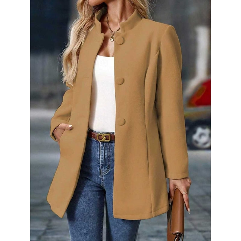 Selvaine | Women's Stand Collar Coat