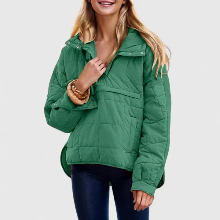 Selvine | Women's Quilted Puffer Pullover Jacket