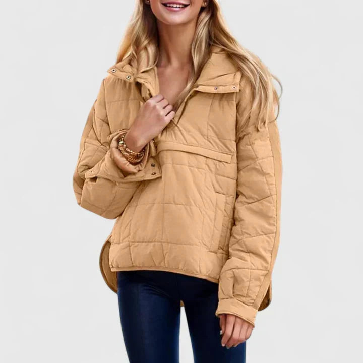 Selvine | Women's Quilted Puffer Pullover Jacket