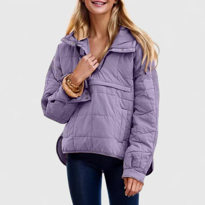 Selvine | Women's Quilted Puffer Pullover Jacket