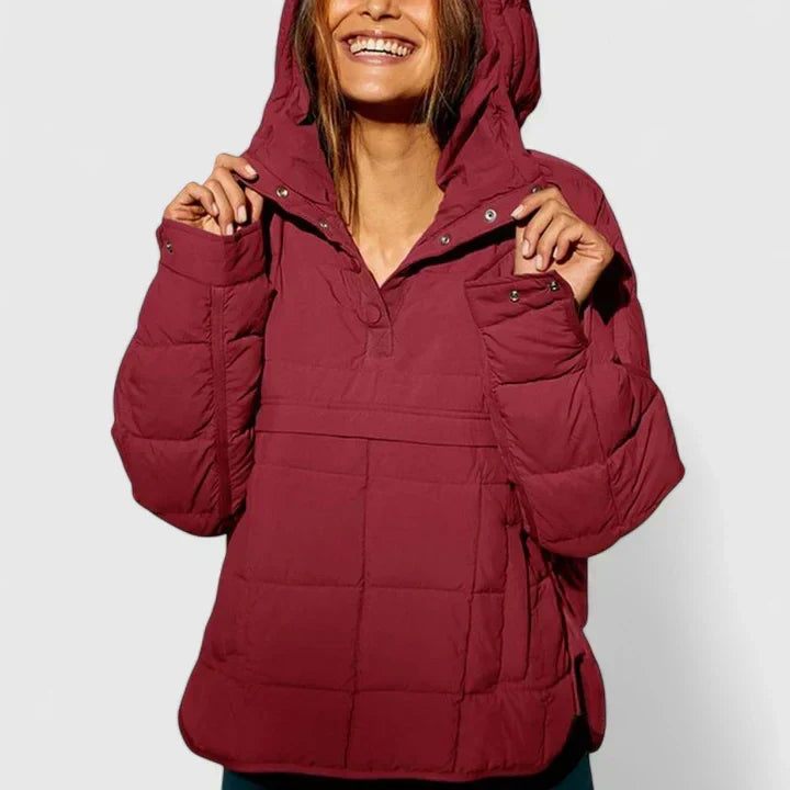 Selvine | Women's Quilted Puffer Pullover Jacket