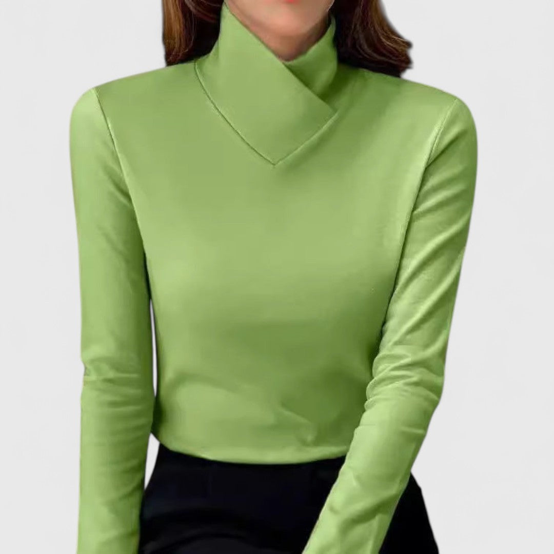 Selvorne | Women's Turtleneck Sweater Long Sleeve Top