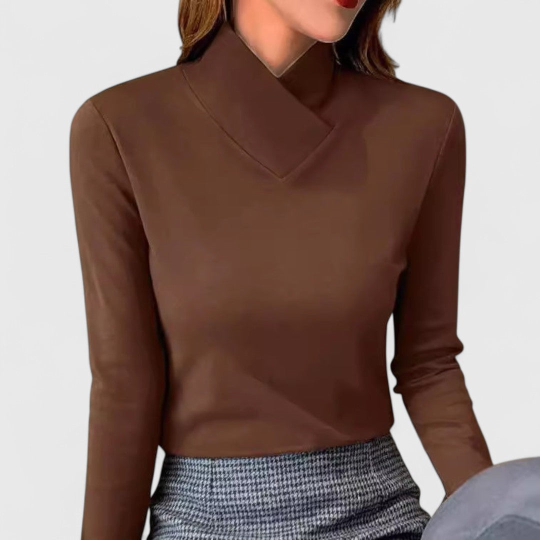 Selvorne | Women's Turtleneck Sweater Long Sleeve Top