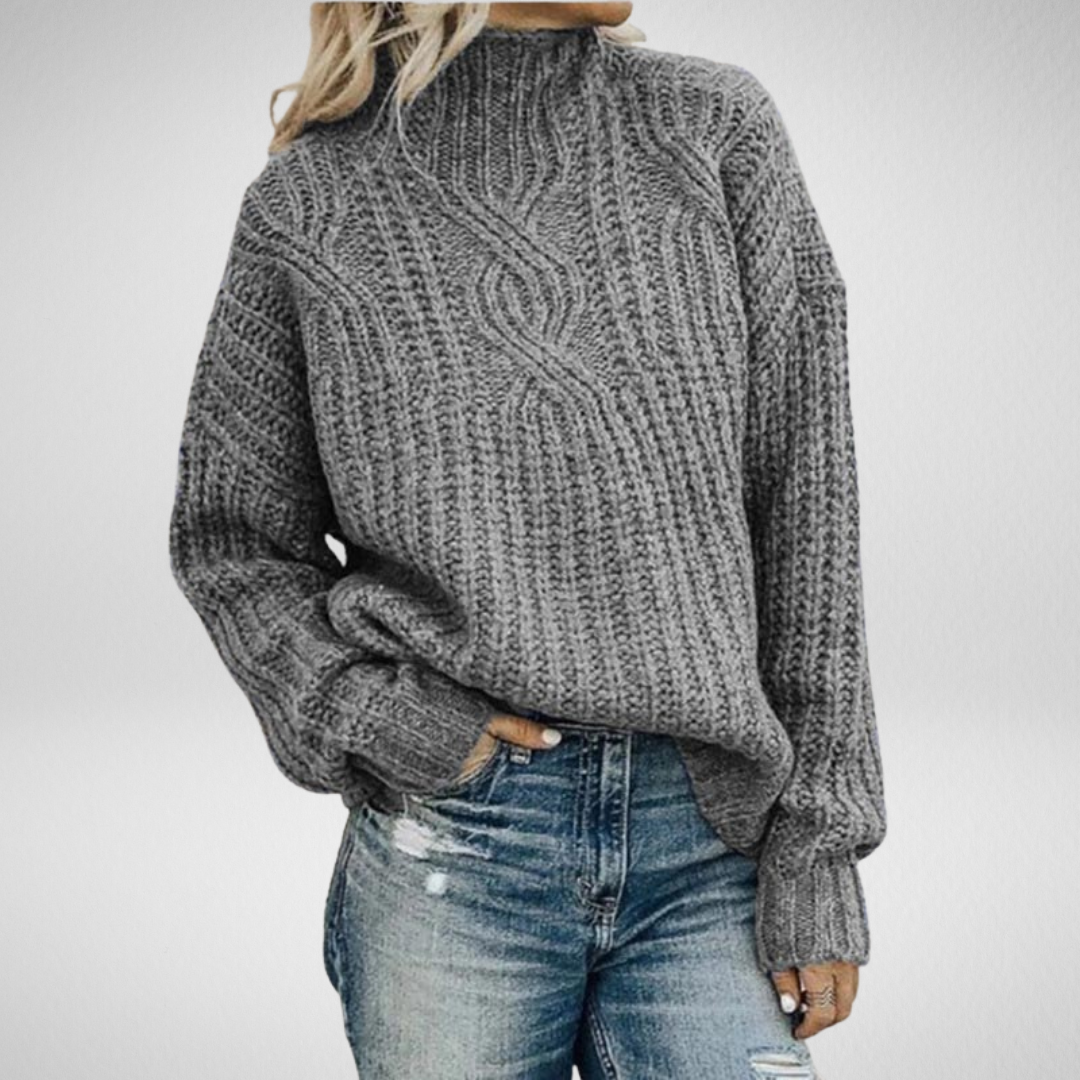 Solvay | Women's Cable-Knit Pullover Sweater