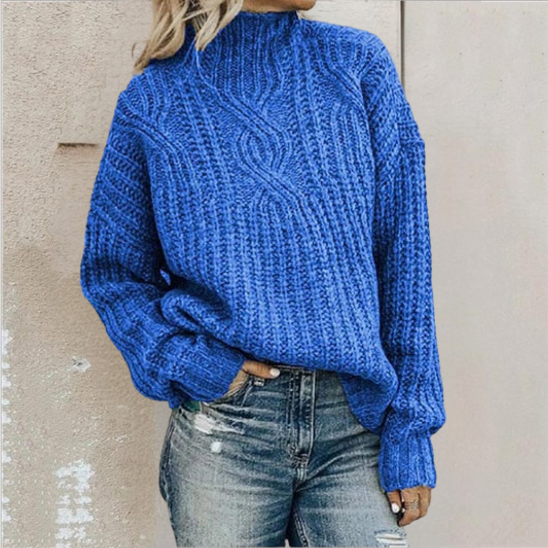 Solvay | Women's Cable-Knit Pullover Sweater