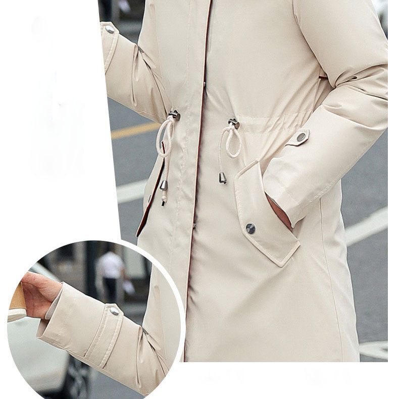 Fionna – Women's Winter Jacket with Hood and Soft Fur Collar