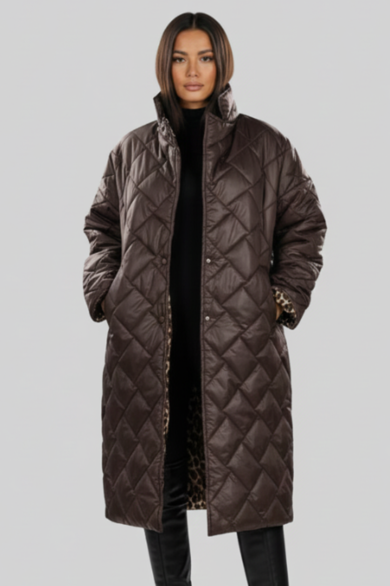Sylvara | Women's Reversible Quilted Puffer Coat