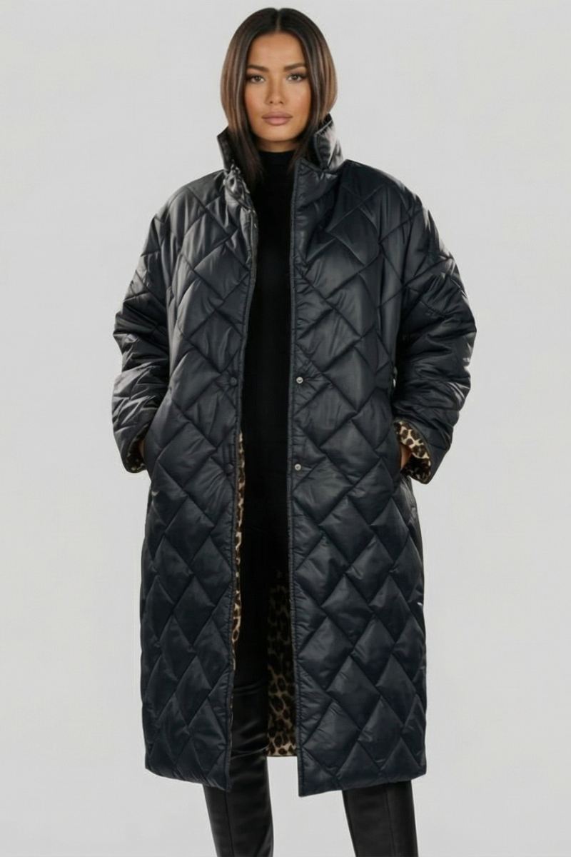Sylvara | Women's Reversible Quilted Puffer Coat