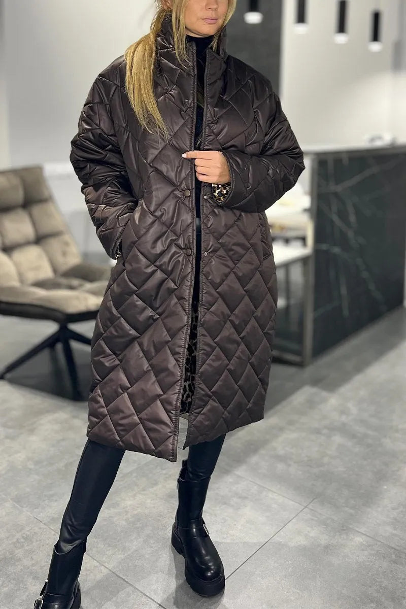 Sylvara | Women's Reversible Quilted Puffer Coat