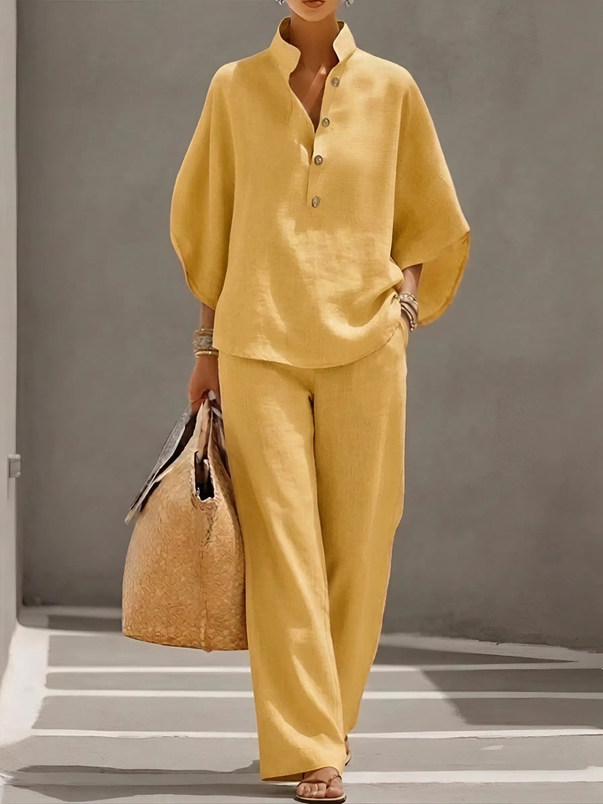 Tabitha | Women's Button Up Blouse Relaxed Set