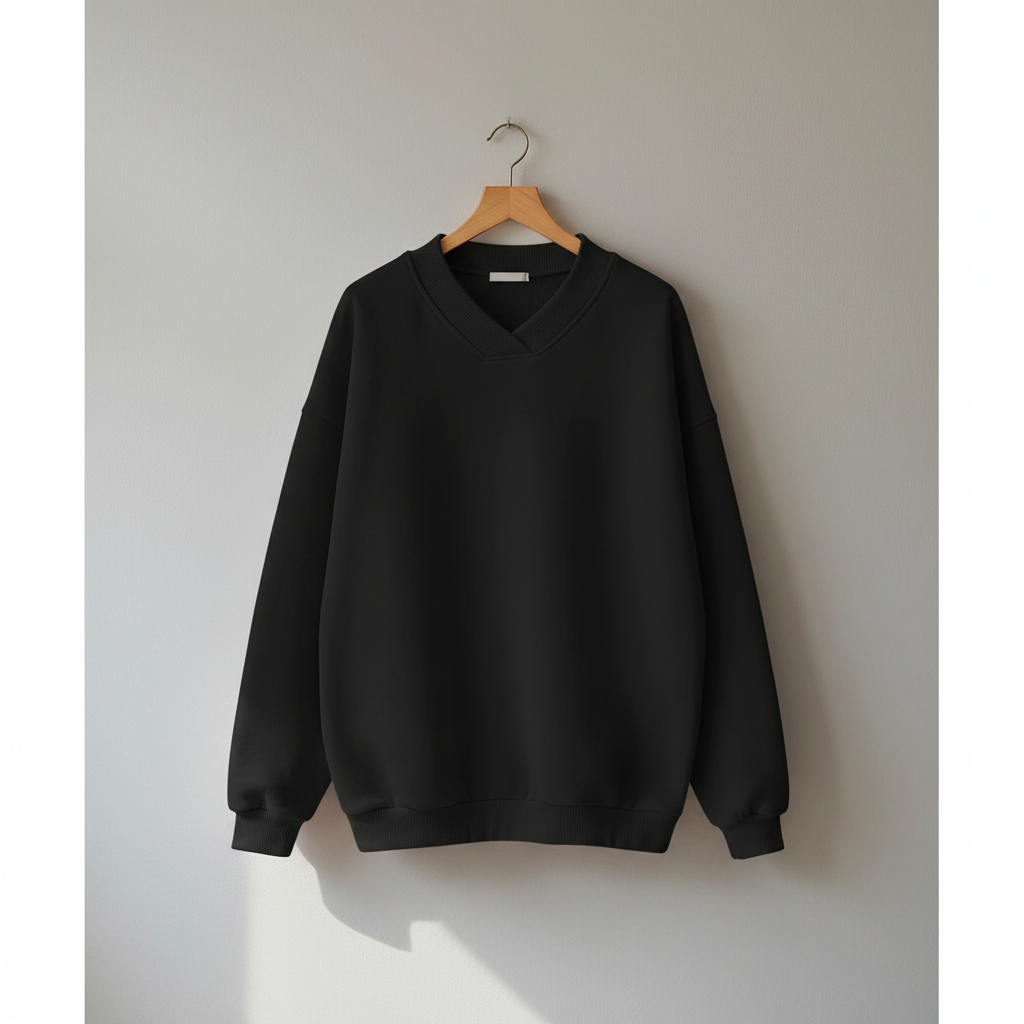 Thessaly | Women's Oversized V-Neck Pullover Sweater