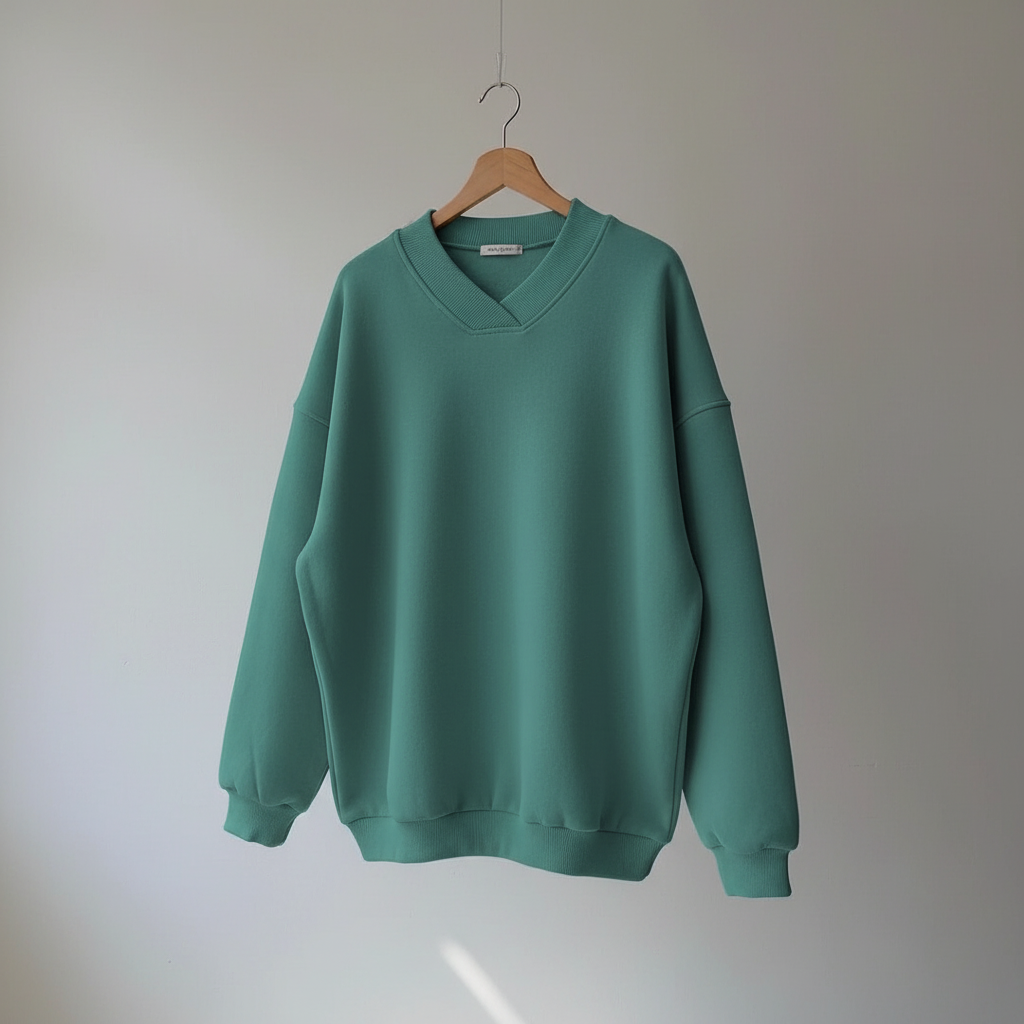 Thessaly | Women's Oversized V-Neck Pullover Sweater
