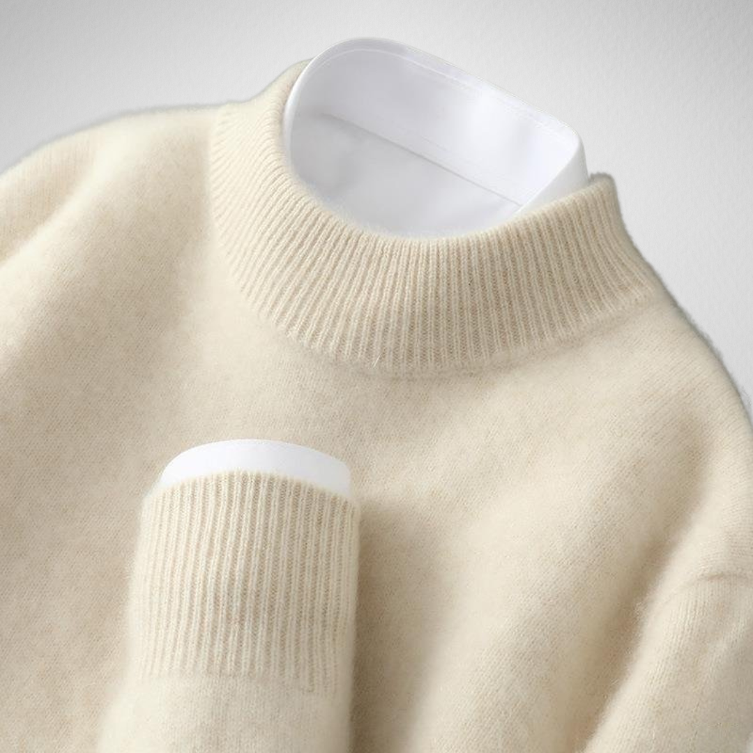Thessaly | Women's Soft Mock Neck Knit Sweater