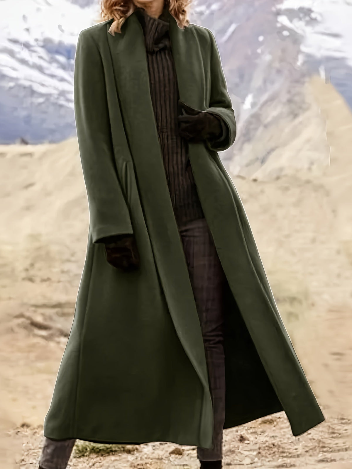 Threnelle | Women's Long Open Front Coat