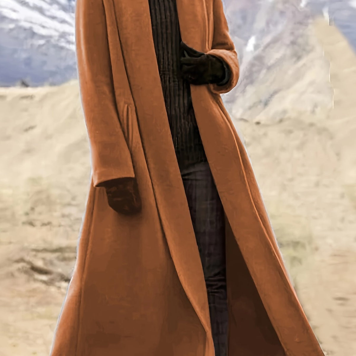 Threnelle | Women's Long Open Front Coat