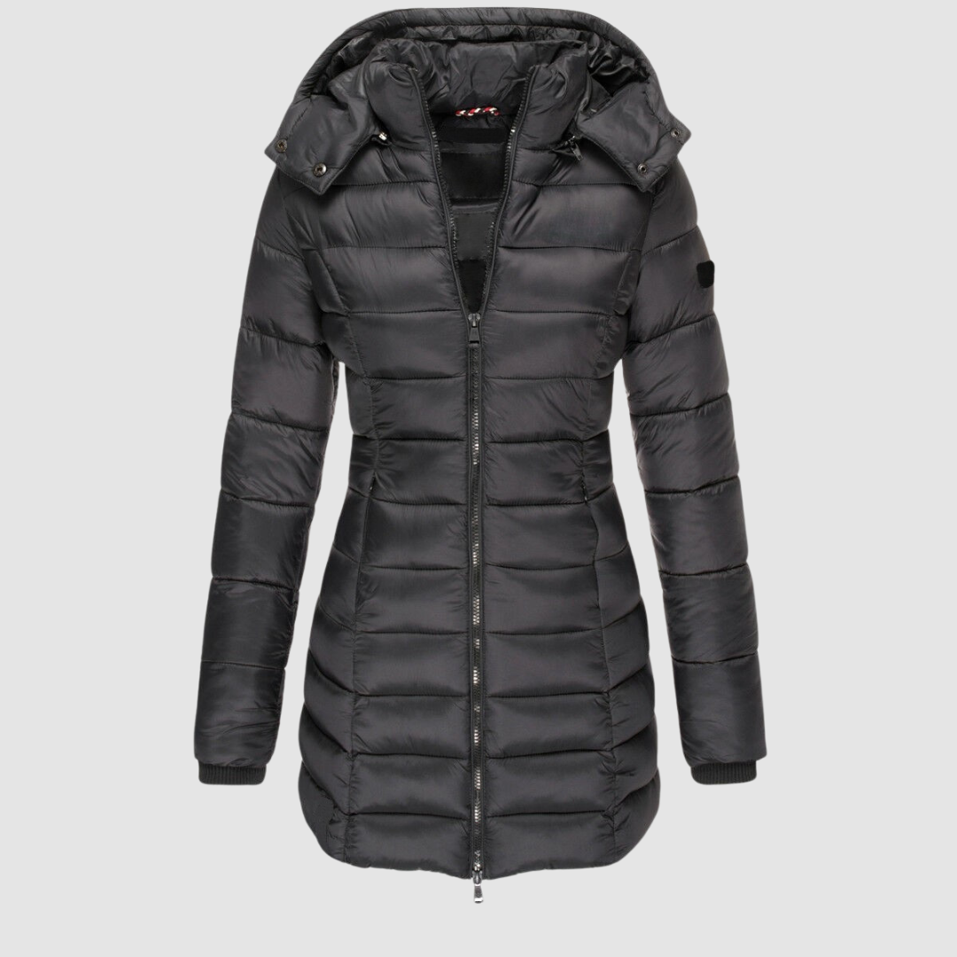 Valdine | Women's Hooded Mid-Length Puffer Jacket