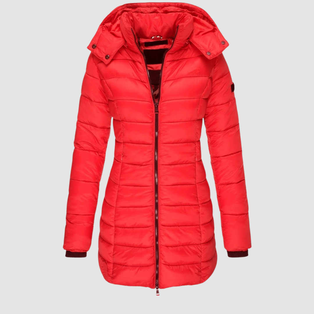 Valdine | Women's Hooded Mid-Length Puffer Jacket