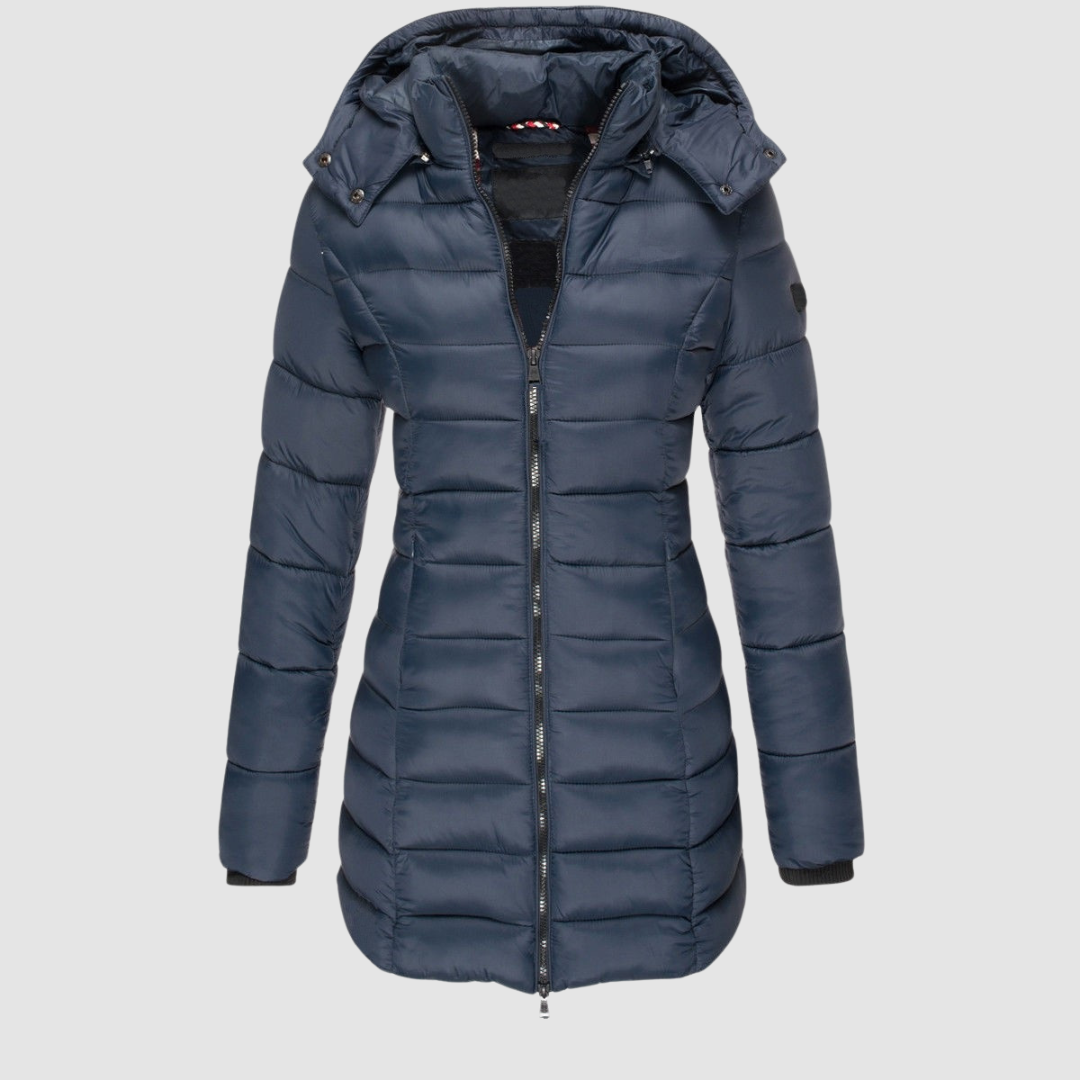 Valdine | Women's Hooded Mid-Length Puffer Jacket