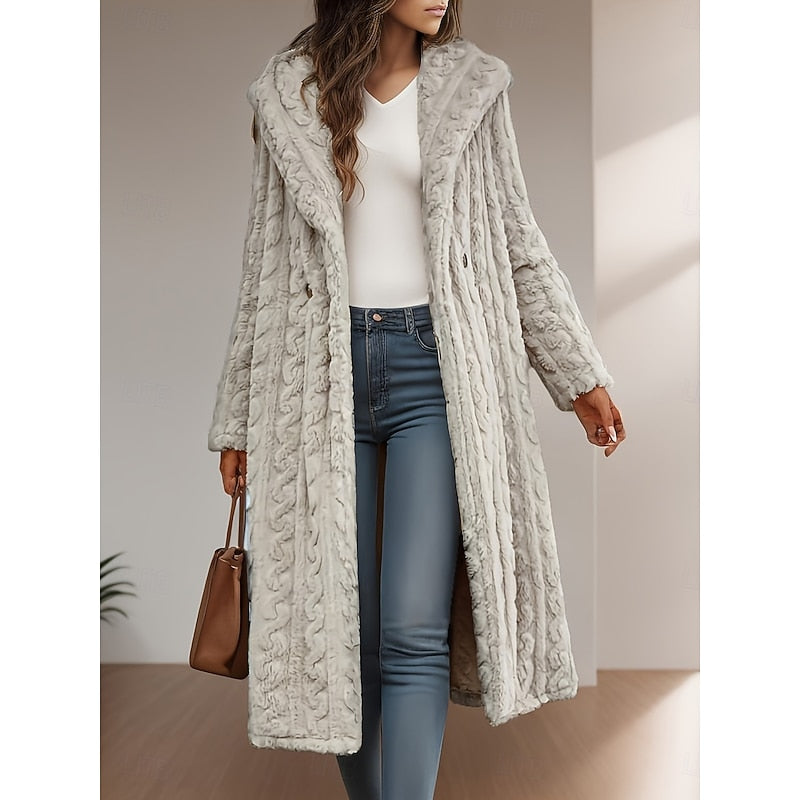 Varlowe | Women's Hooded Long Faux Fur Winter Coat