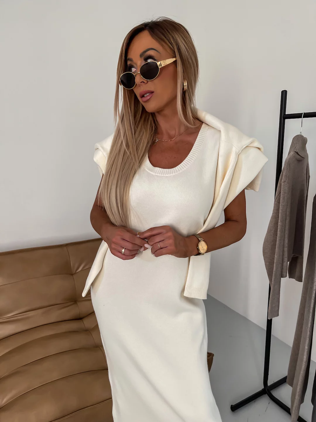 Selyn | Women's Turtleneck Sweater Dress Two-Piece Set