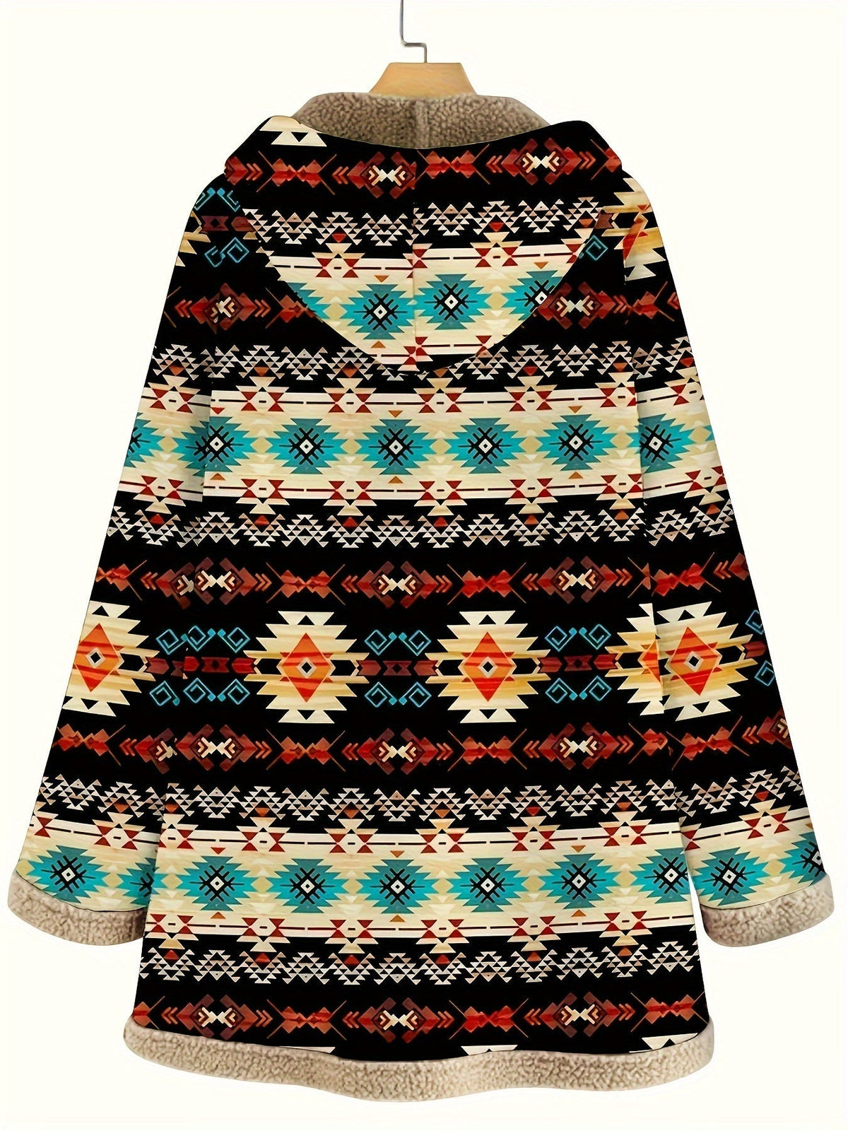 Velnith | Women's Aztec Print Hooded Winter Coat