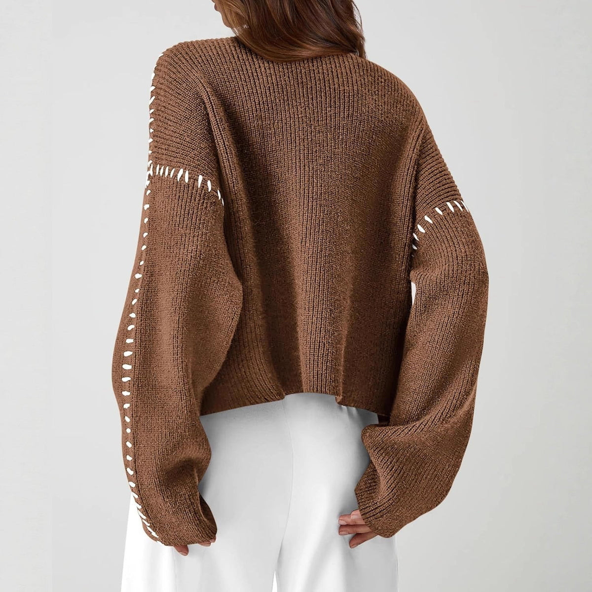 Verity | Women's Oversized Mock Neck Sweater
