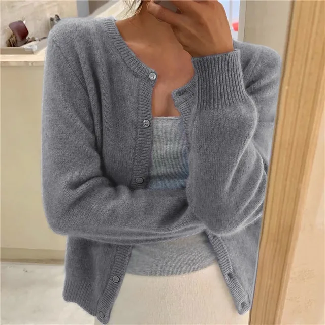 Vespine | Women's Knit Button-Front Cardigan