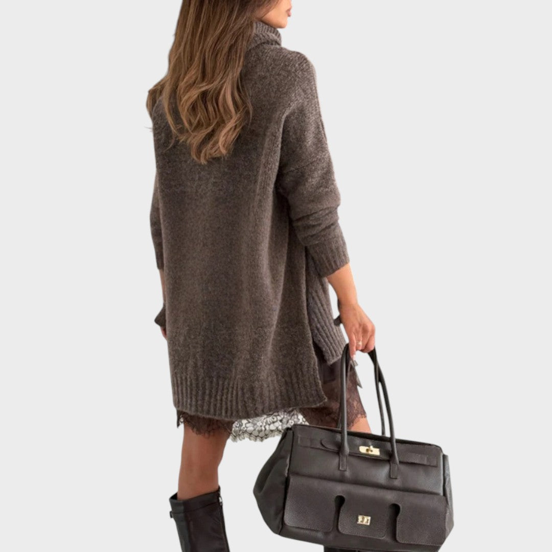 Viorelle | Women's Turtleneck Sweater Dress Set