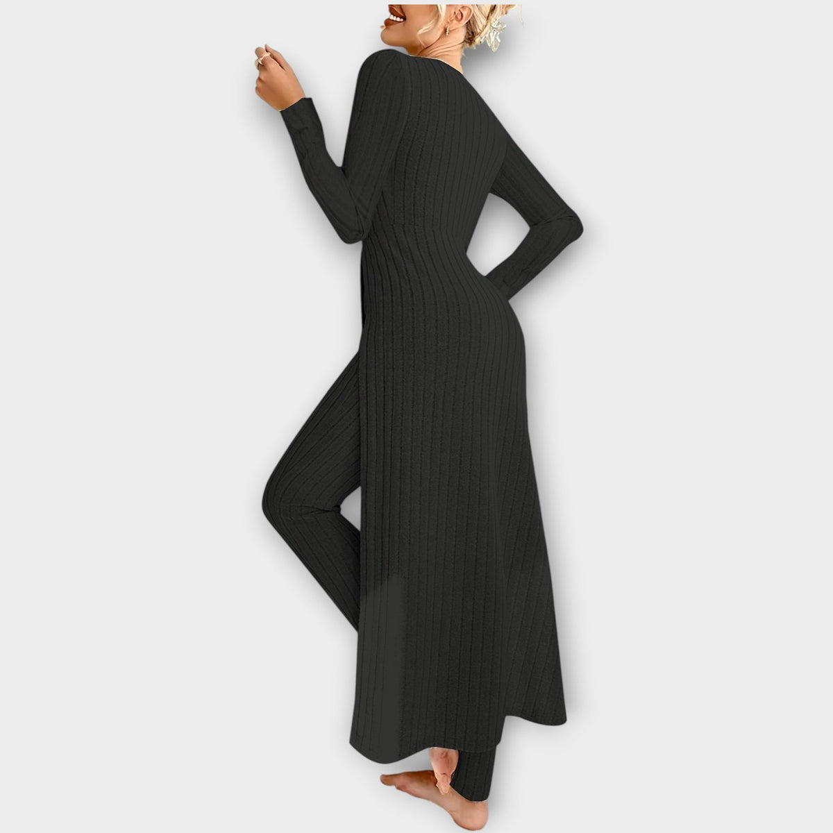 Vornash | Women's Ribbed Knit Loungewear Set