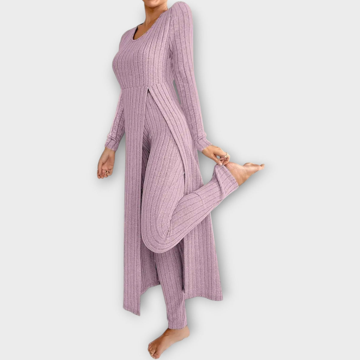 Vornash | Women's Ribbed Knit Loungewear Set