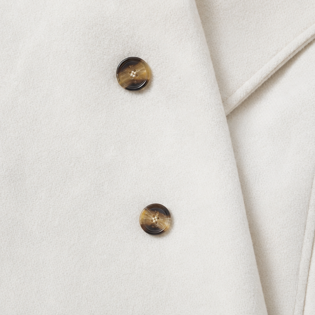Vossara | Women's Winter Coat Double-Breasted Peacoat