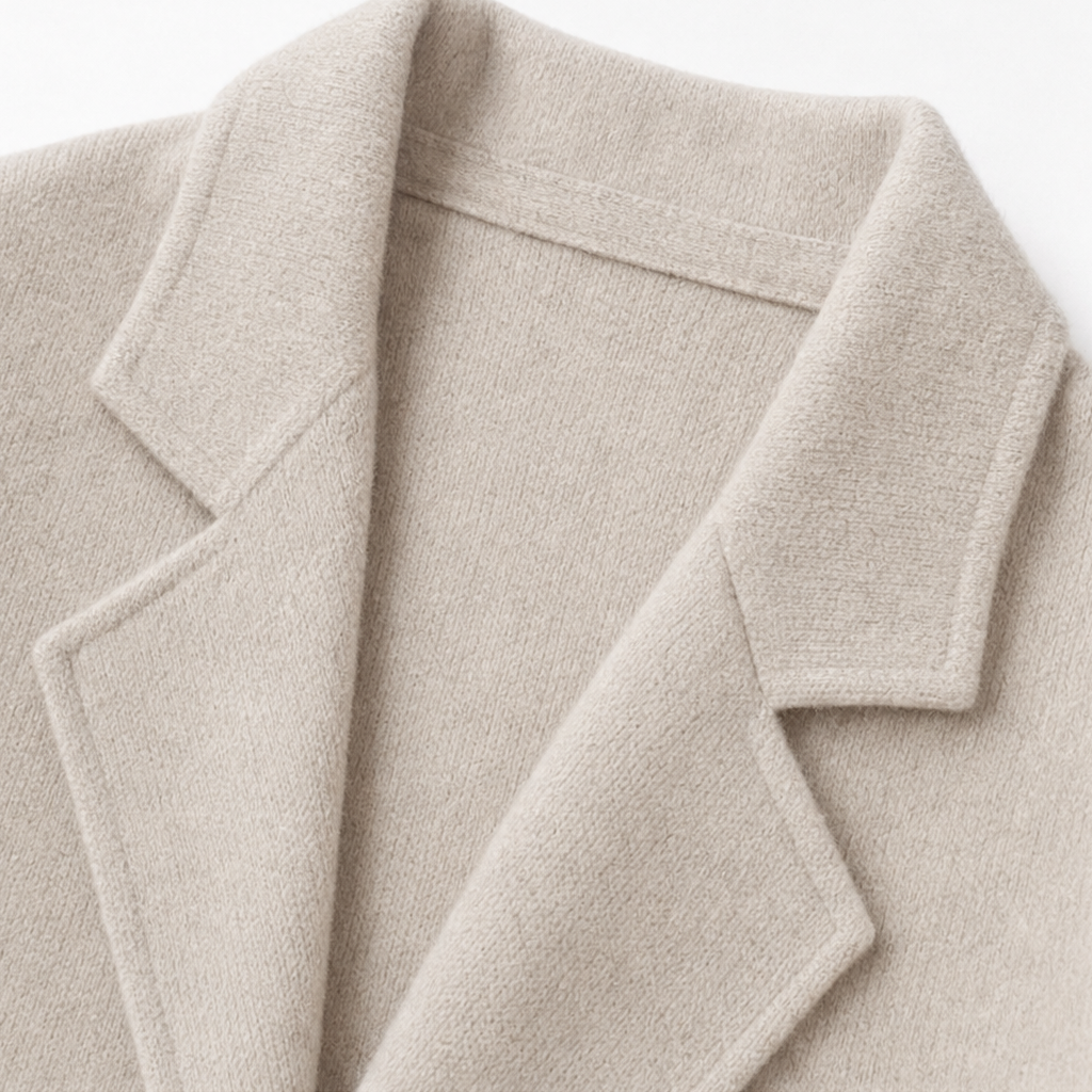 Vossara | Women's Winter Coat Longline Open-Front