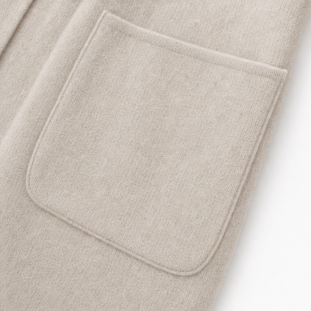 Vossara | Women's Winter Coat Longline Open-Front