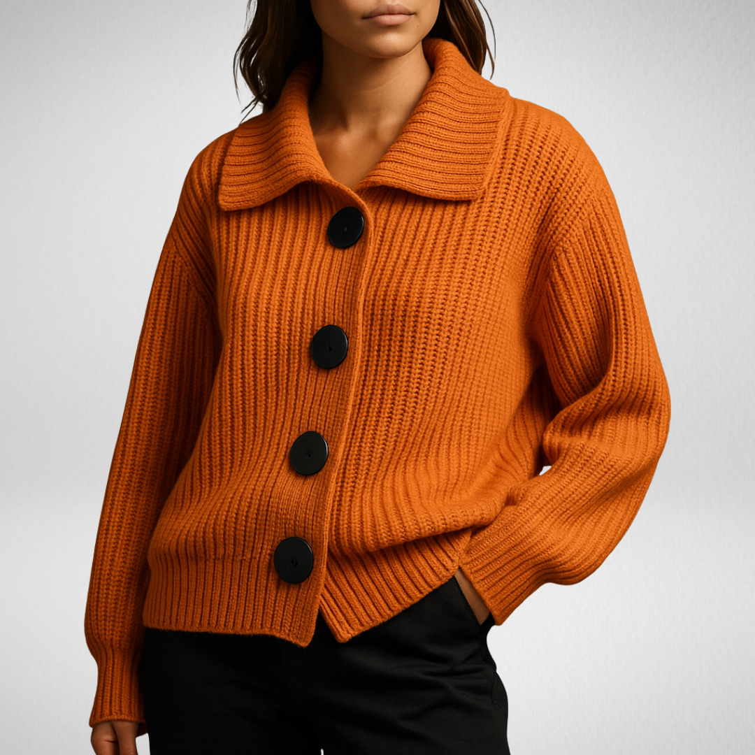 Vrelda | Women's Oversized Button-Front Cardigan