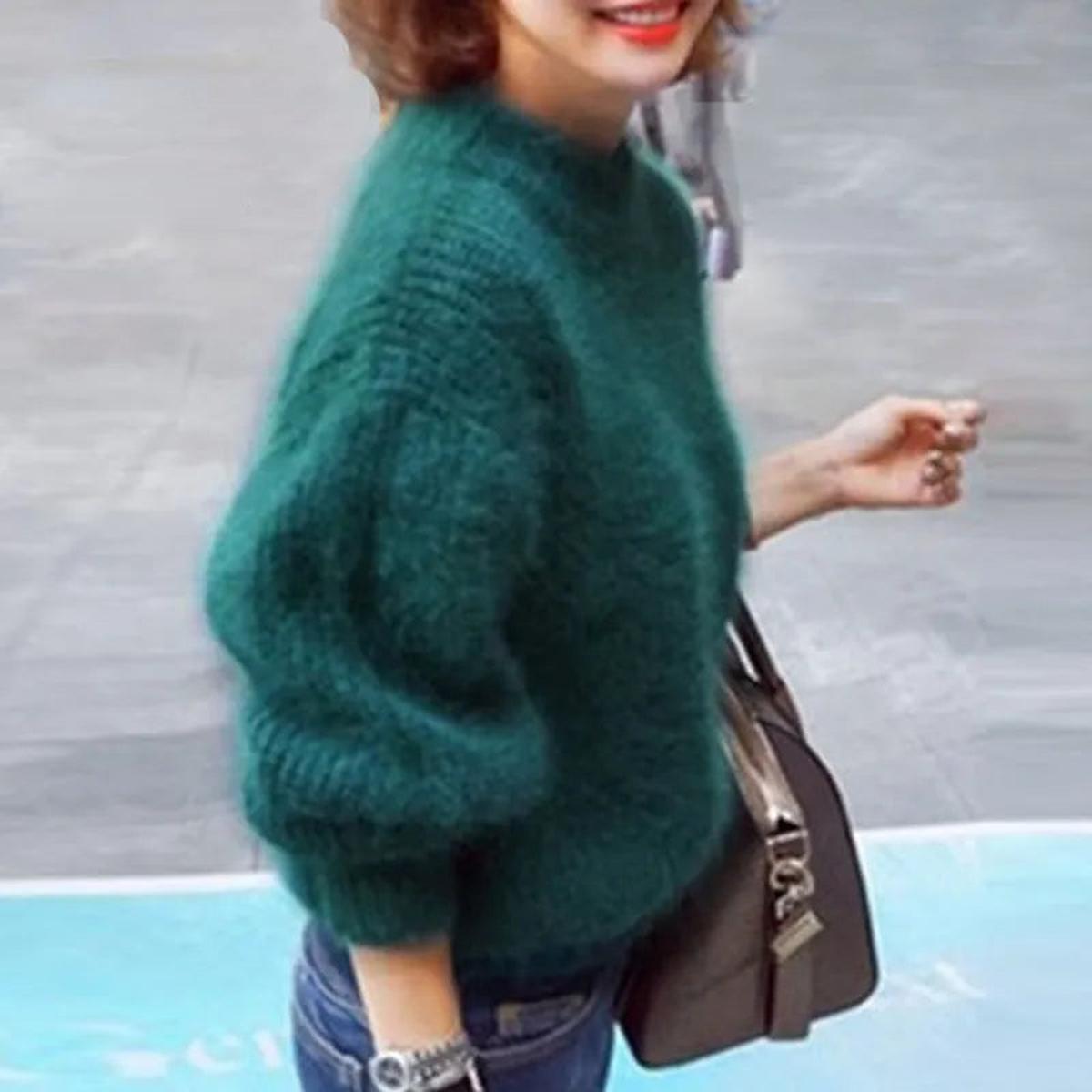 Vrenova | Women's Fluffy Turtleneck Sweater