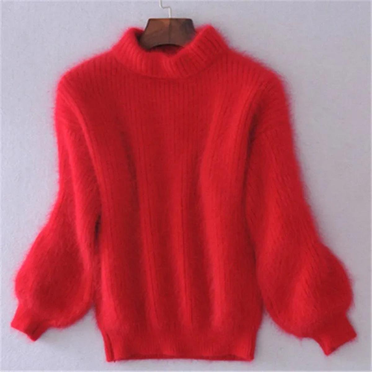 Vrenova | Women's Fluffy Turtleneck Sweater