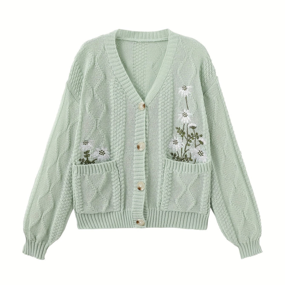 Wrenova | Women's Embroidered Cardigan