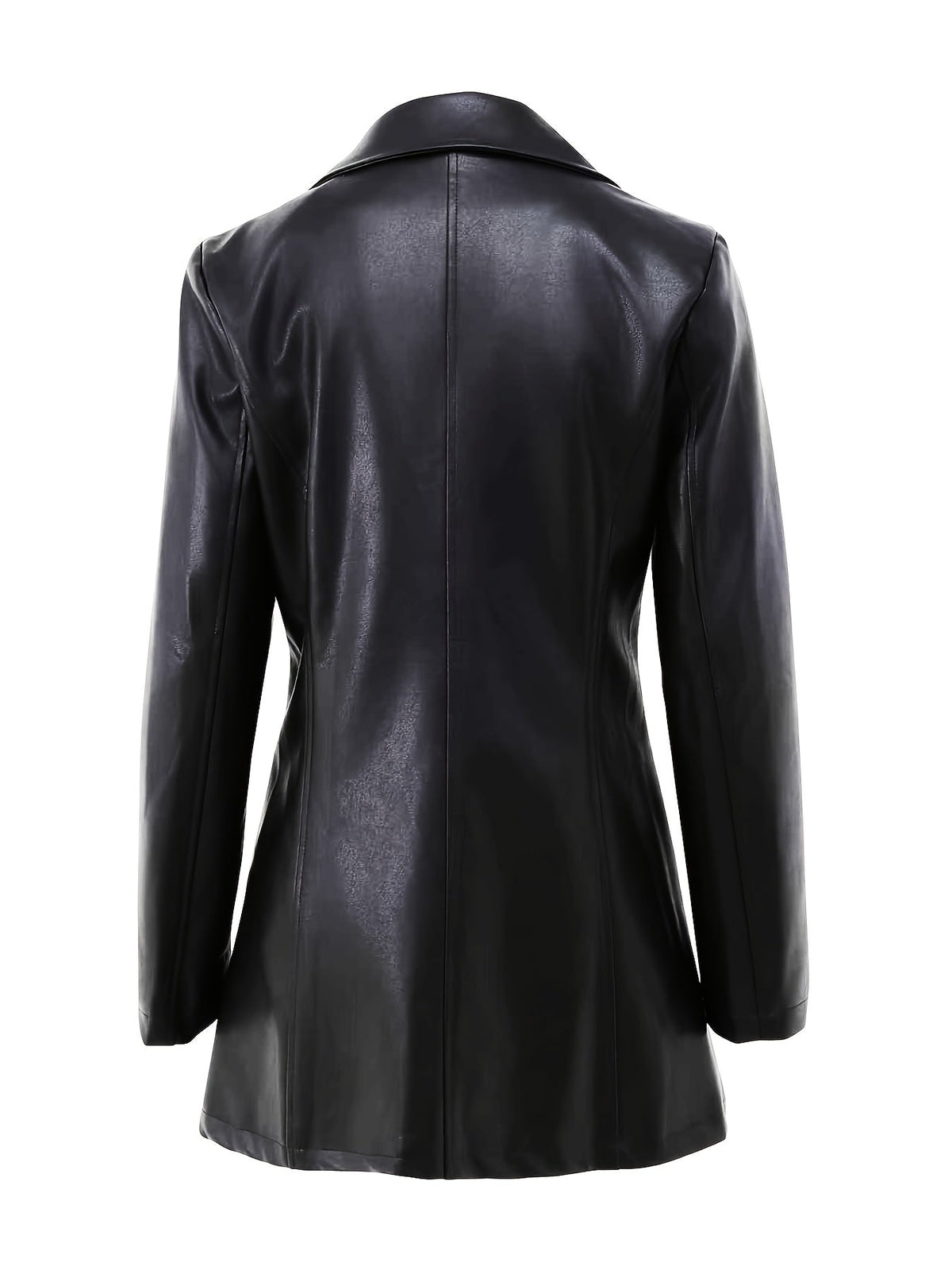 Zelivra | Women's Slim Fit Leather Trench Coat