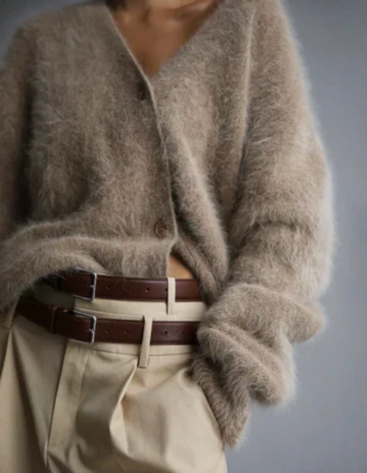 Zelvara | Women's Oversized Fuzzy Cardigan Sweater