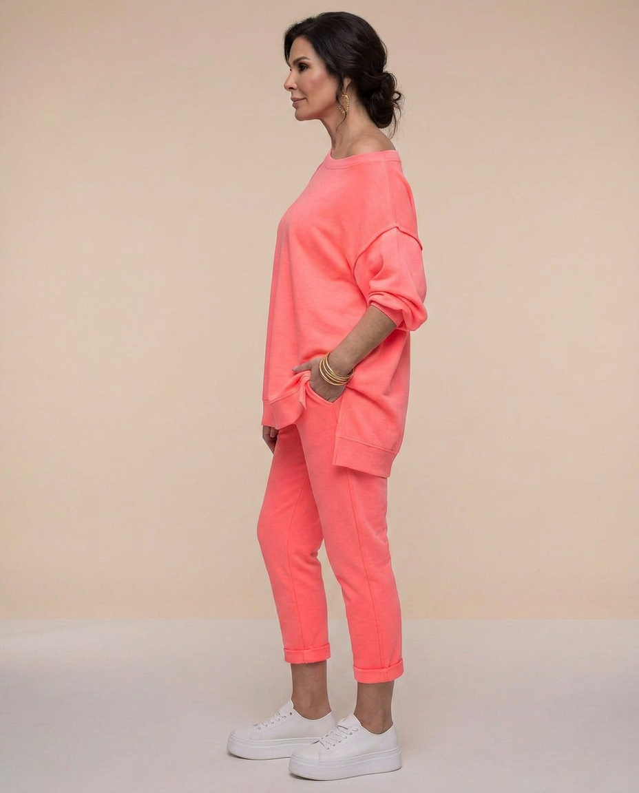 Zelvora | Women's Loungewear Set Oversized Top & Joggers