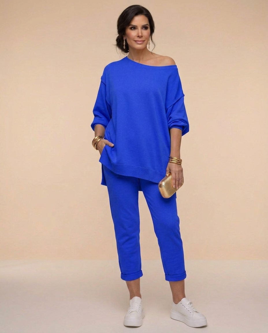 Zelvora | Women's Loungewear Set Oversized Top & Joggers