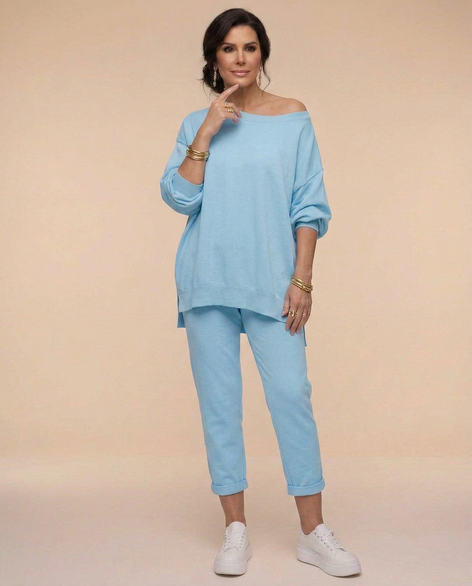 Zelvora | Women's Loungewear Set Oversized Top & Joggers
