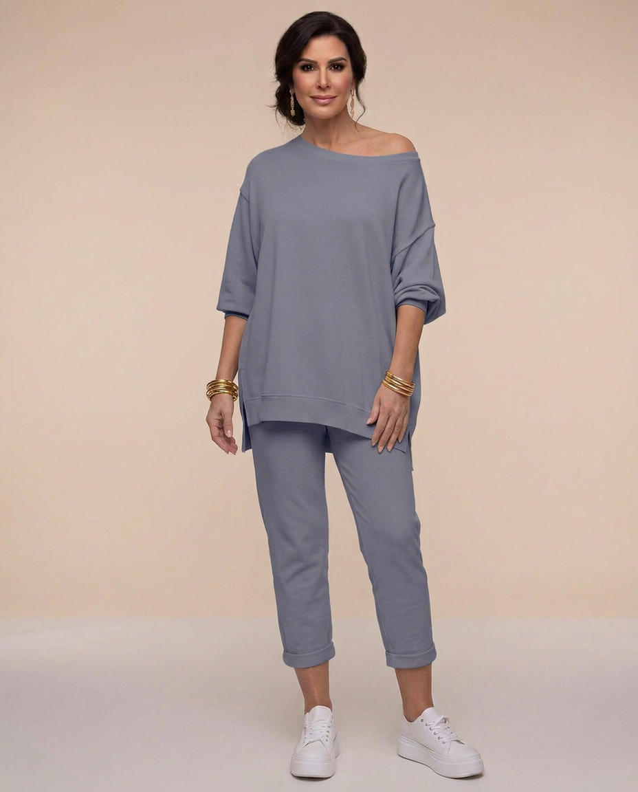 Zelvora | Women's Loungewear Set Oversized Top & Joggers